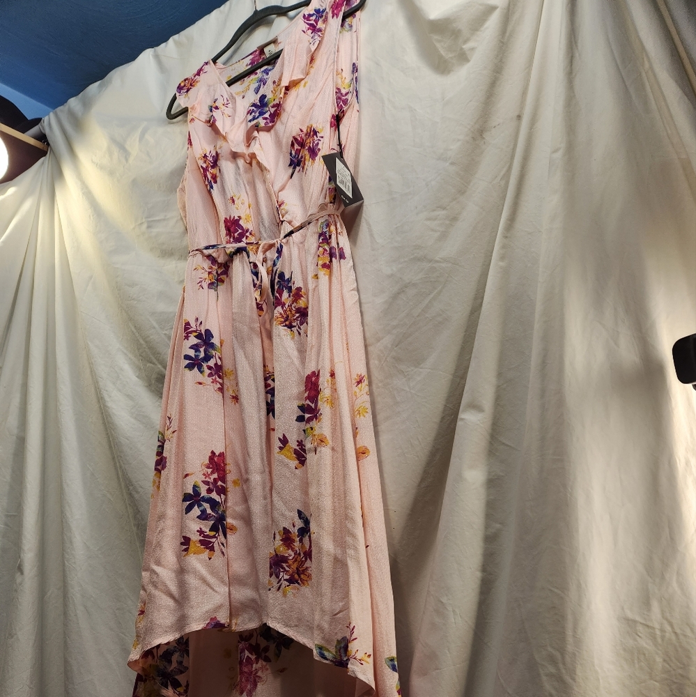 Ava & Viv Pink Floral Maxi Dress